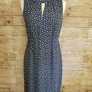 J. Crew Dress Green and Navy